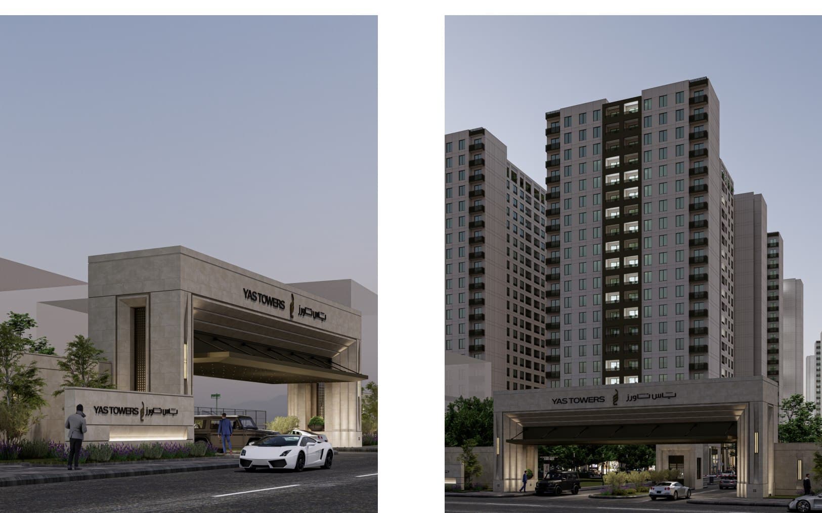 Yas Towers architecture